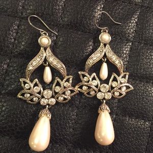Vintage inspired chandelier earrings